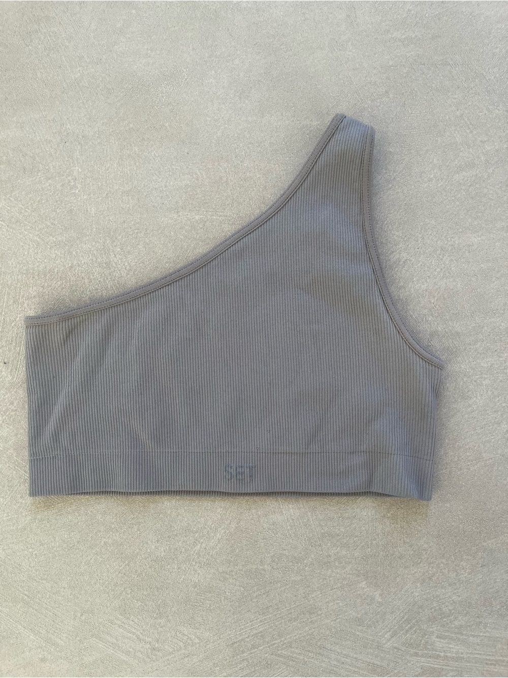 SET Active Ribbed Asymmetric Sports Bra